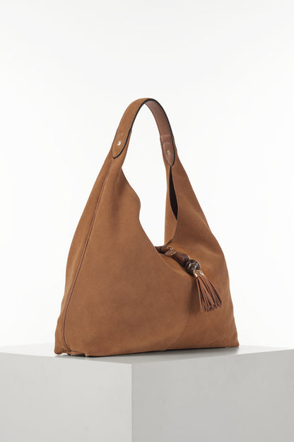 Pandora Tan Suede Hobo