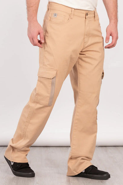 Pantalon Canvas Cargo Steel Beige Overcore - Gangster