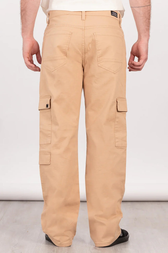 Pantalon Canvas Cargo Steel Beige Overcore - Gangster