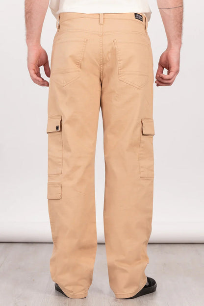 Pantalon Canvas Cargo Steel Beige Overcore - Gangster