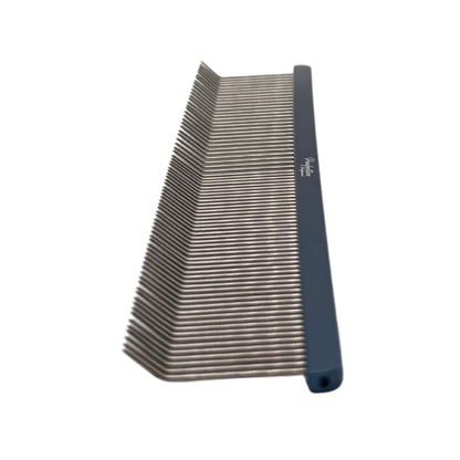 Pawfection Professional Med/Fine Cobalt Blue Denim Bent Comb 7.5"