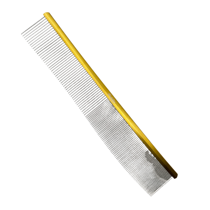 Pawfection Professional Med/Fine Gold Wave Comb 11"
