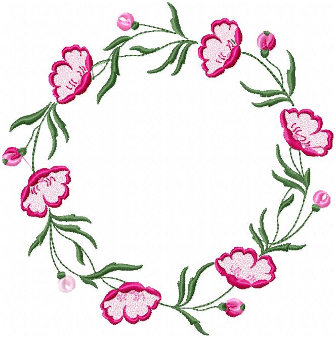 PEONY CIRCLE FRAME