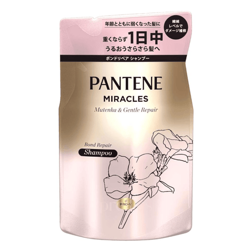 P&G Pantene Miracles Silky Repair Shampoo (For Damaged Hair) (Refill) 350g (Pink)