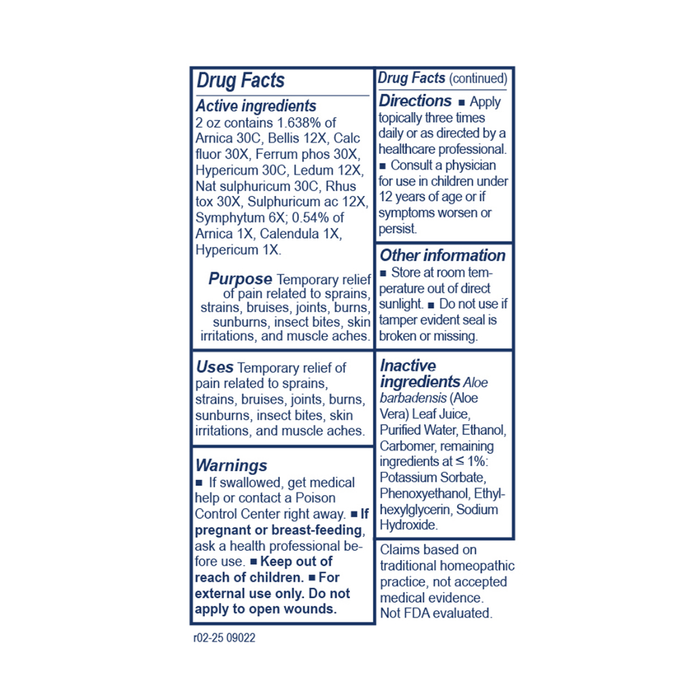 PhytoGel® is a homeopathic, topical gel in an aloe base for pain and the effects of injury and burns. It is one of the staples of the natural home remedy kit with applications for skin, muscles, bones and joints.