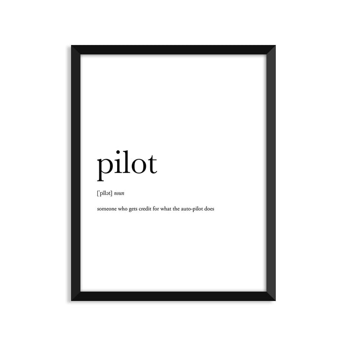 Pilot Definition Everyday Card