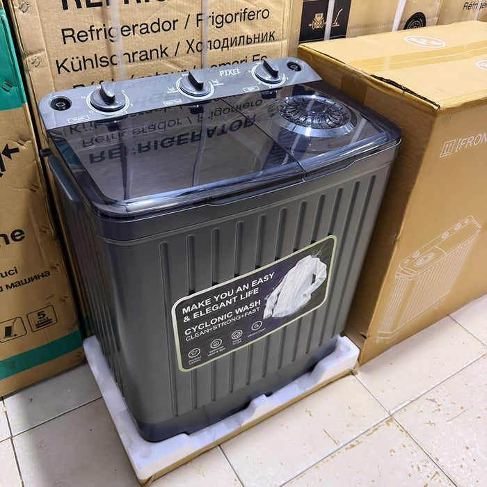 Pixel 6kg Twin Tub Washing Machine - Cyclonic Wash