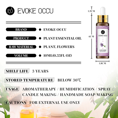Plant Essence 100% Pure Essential Aromatherapy Oil 10ML with Dropper