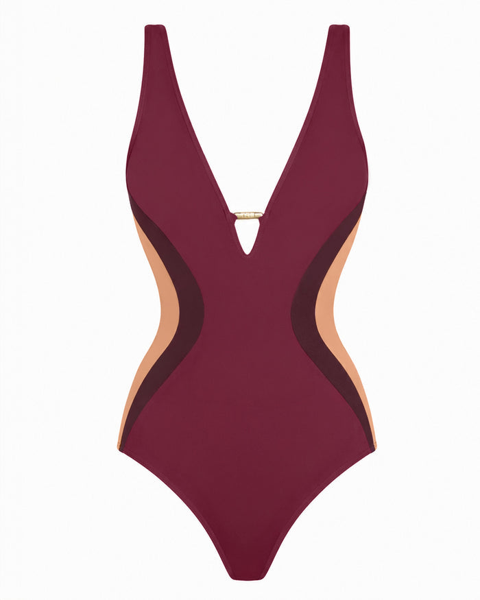 Outline image of Plungey Triangle - Contour Ruby/Garnet/Tawny