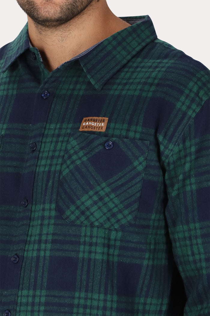 Plus Camisa ML Evergreen Verde Gangster