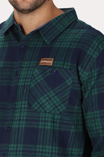 Plus Camisa ML Evergreen Verde Gangster