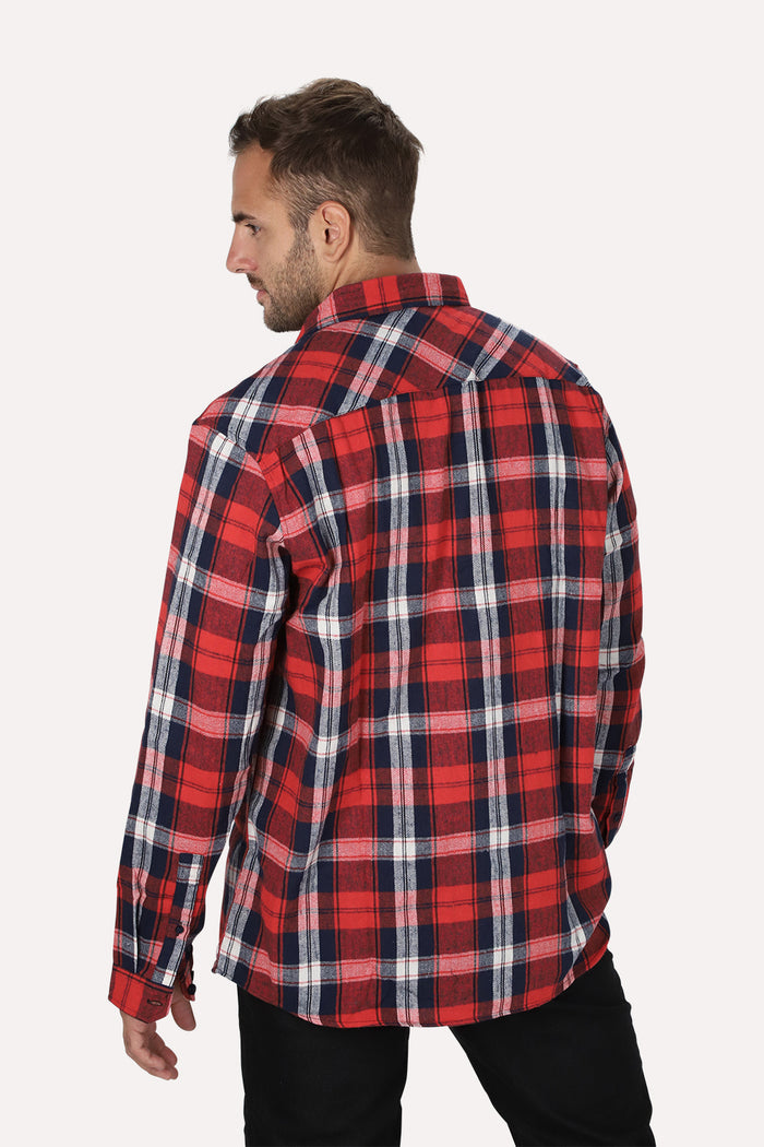 Plus Camisa  ML Franela  Fireside Rojo Gangster