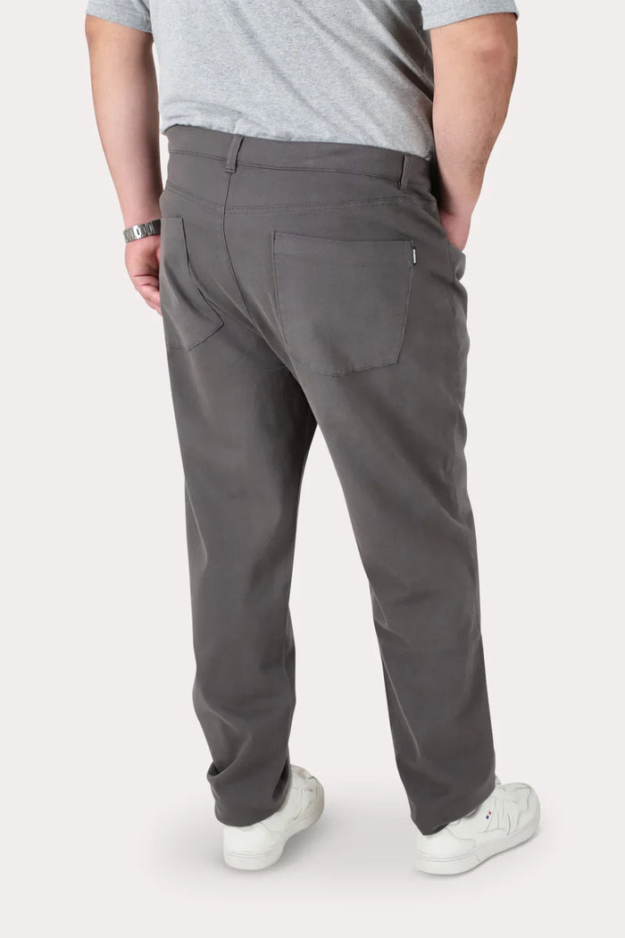 Plus Pantalon Canvas Liso Chester Gris - Gangster