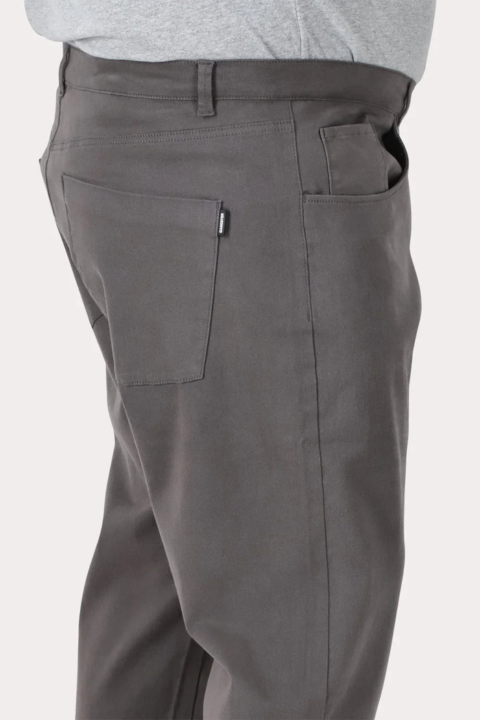 Plus Pantalon Canvas Liso Chester Gris - Gangster