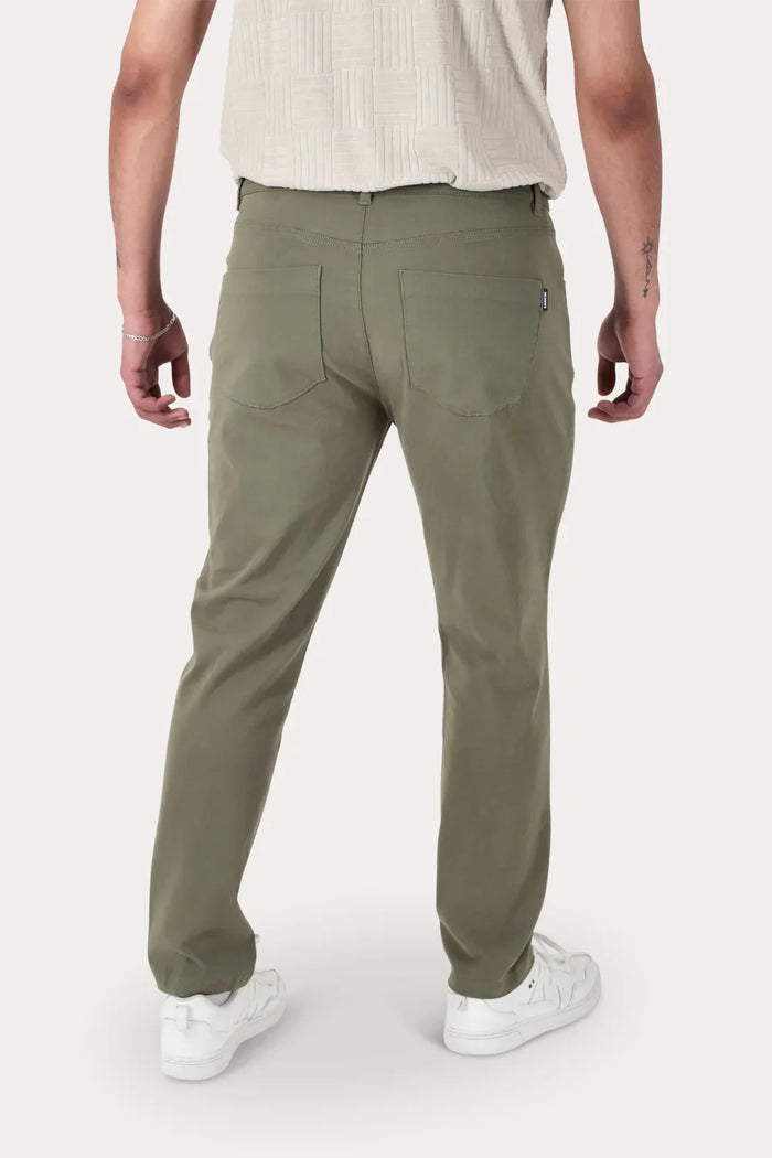 Plus Pantalon Canvas Liso Keele Verde Militar - Gangster