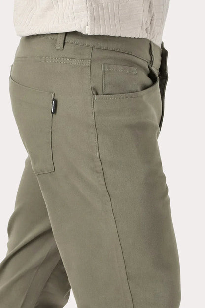 Plus Pantalon Canvas Liso Keele Verde Militar - Gangster