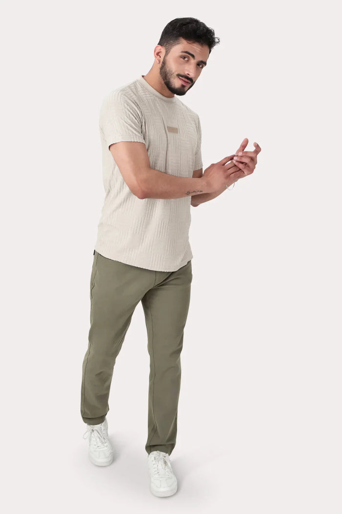 Plus Pantalon Canvas Liso Keele Verde Militar - Gangster