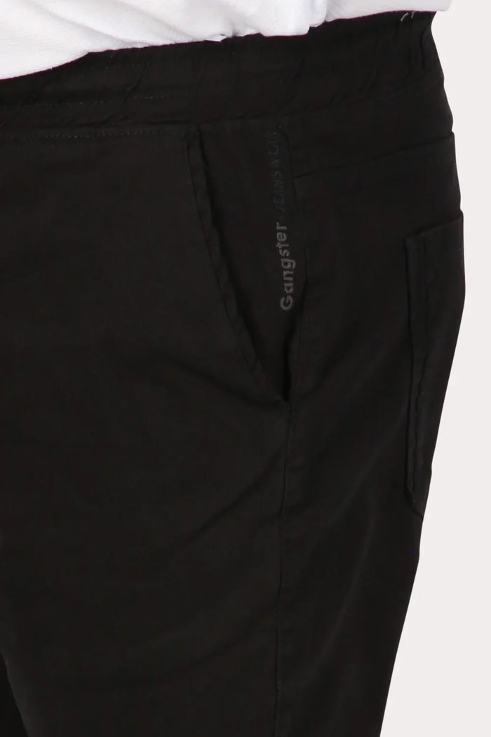 Plus Pantalon Jogger Canvas 0 Negro Gangster - Gangster