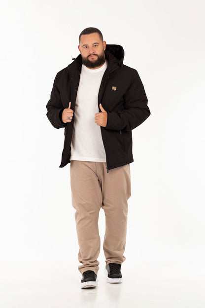Plus Parka Tecnofusionada Artic Negro