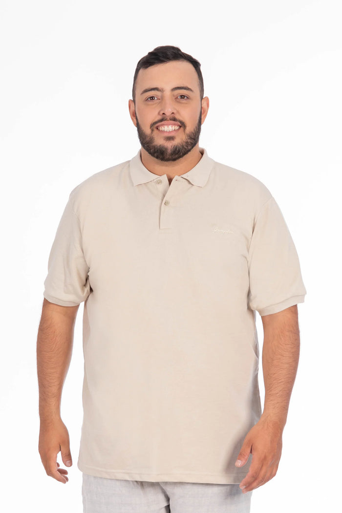 Plus Polera Cuello Textura Temple Beige - Gangster
