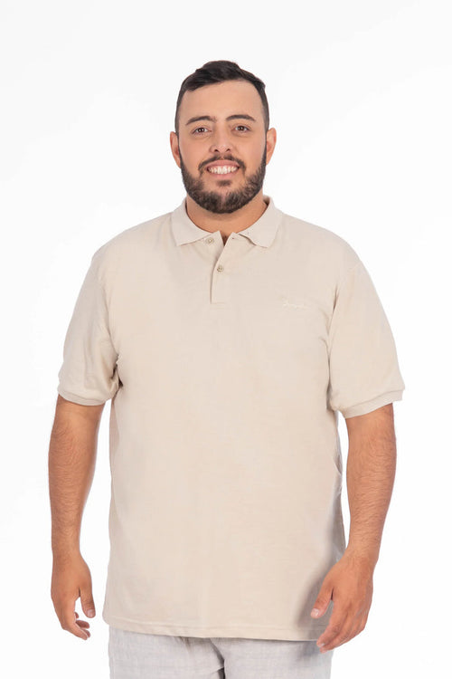 Plus Polera Cuello Textura Temple Beige - Gangster