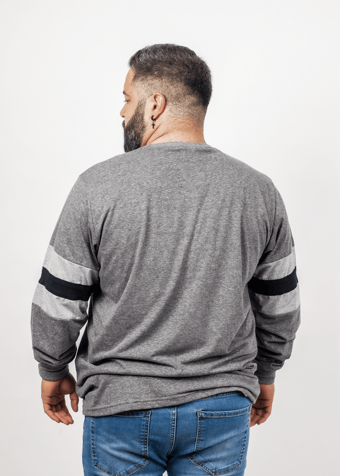Plus Polera Manga Larga Cap Gris Gangster - Gangster