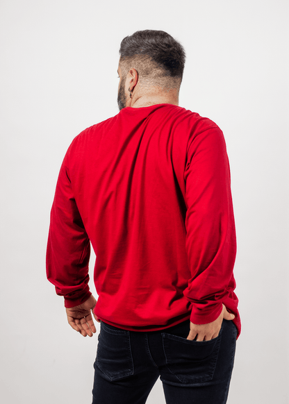 Plus Polera Manga Larga Time Rojo Gangster - Gangster