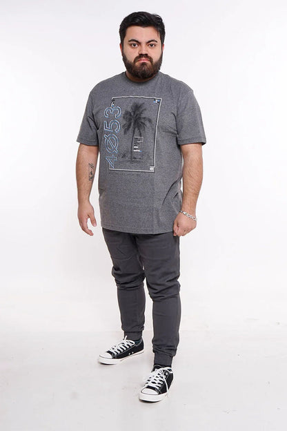 Plus Polera Mc Básica 4053G Gris Gangster - Gangster