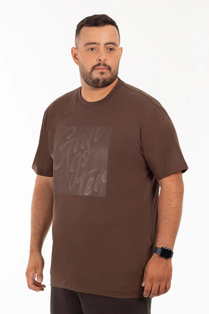 Plus Polera MC Basica Bundy Café Oscuro - Gangster