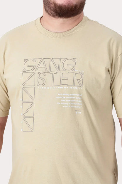 Plus Polera MC Basica Compton Beige - Gangster