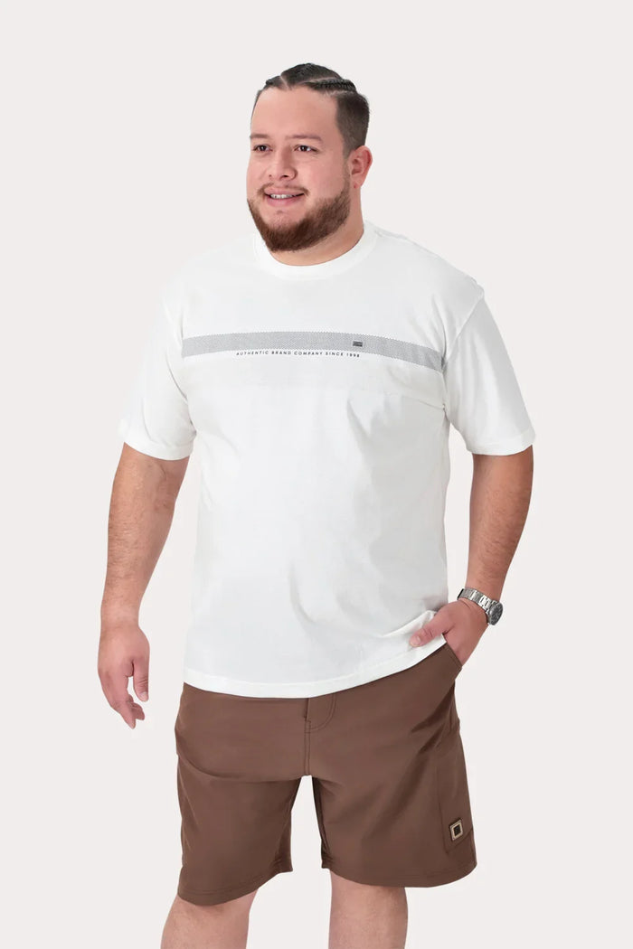 Plus Polera MC Basica Latic Blanco - Gangster