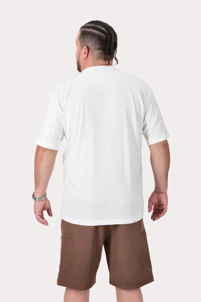 Plus Polera MC Basica Latic Blanco - Gangster