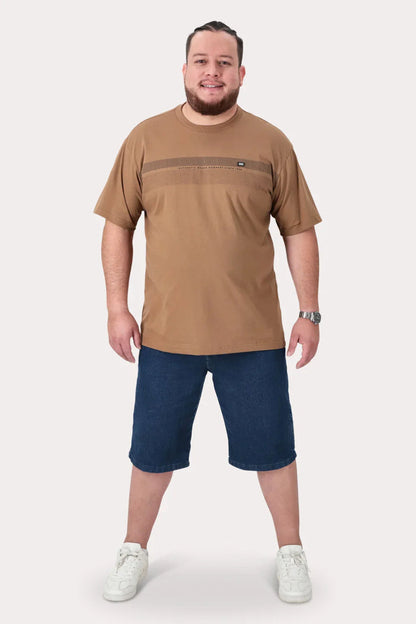 Plus Polera MC Basica Latic Café Oscuro - Gangster