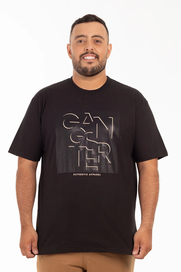 Plus Polera MC Basica Pacific Negro - Gangster