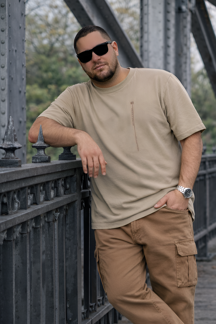 Plus Polera MC Basica Rocke Beige