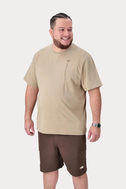 Plus Polera MC Basica Rocke Beige - Gangster
