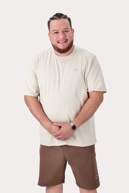 Plus Polera MC Basica Union Sq Beige - Gangster
