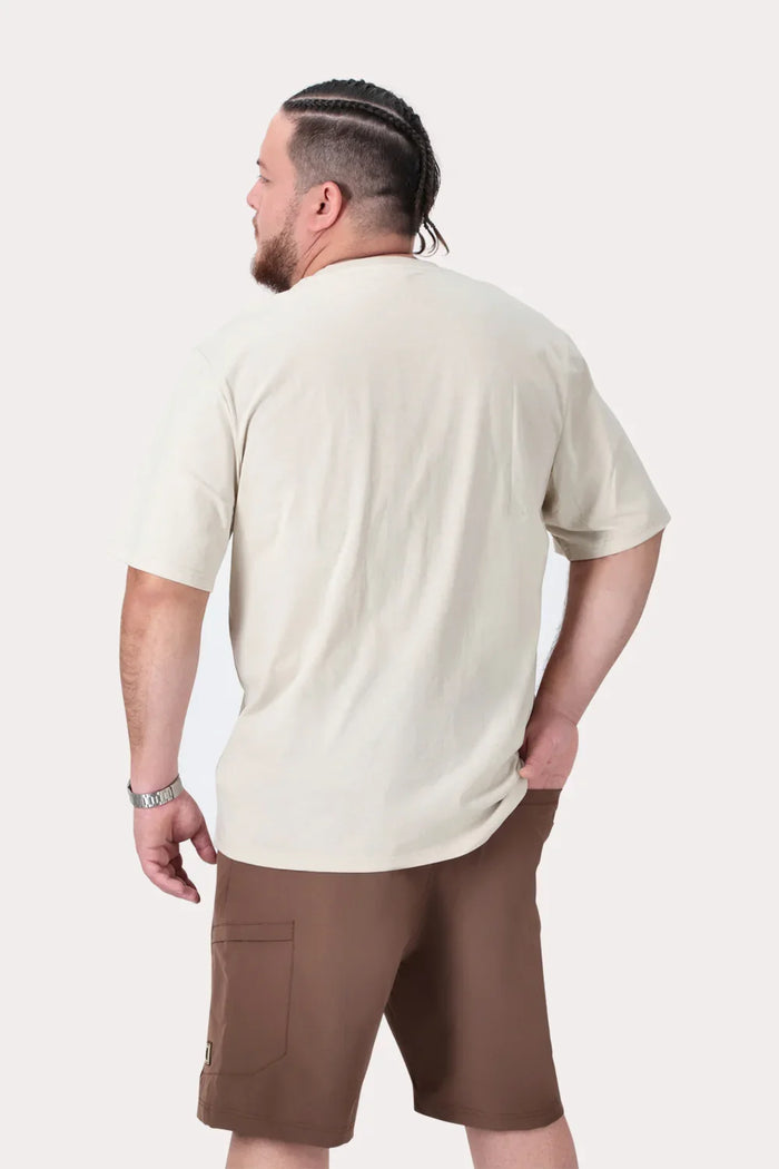 Plus Polera MC Basica Union Sq Beige - Gangster