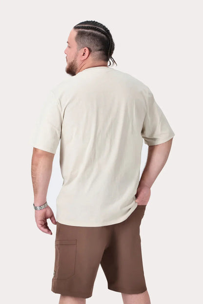 Plus Polera MC Basica Union Sq Beige - Gangster