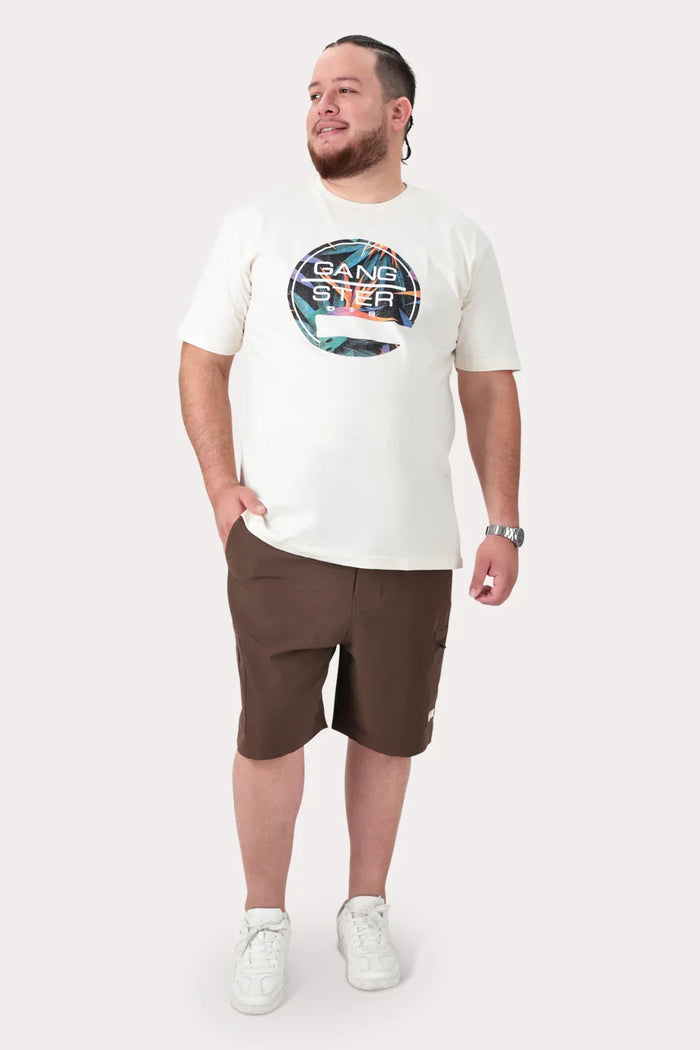 Plus Polera MC Basica Vine Blanco - Gangster