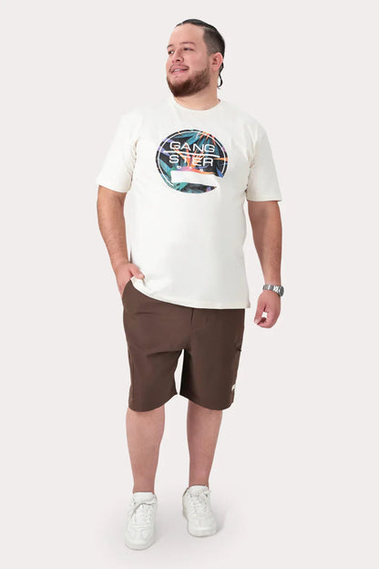 Plus Polera MC Basica Vine Blanco - Gangster