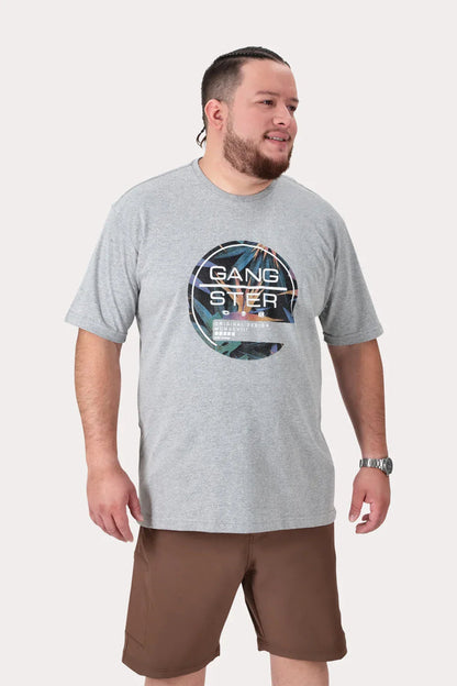 Plus Polera MC Basica Vine Gris - Gangster