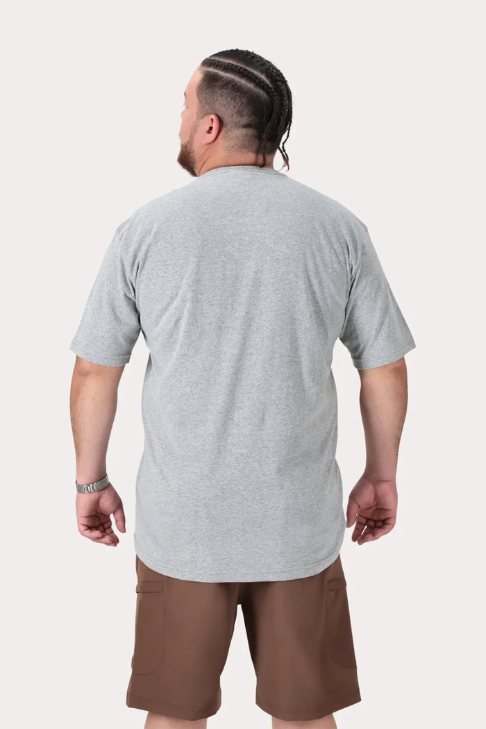 Plus Polera MC Basica Vine Gris - Gangster