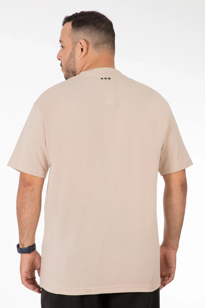 Plus Polera MC Textura Kendall Beige - Gangster