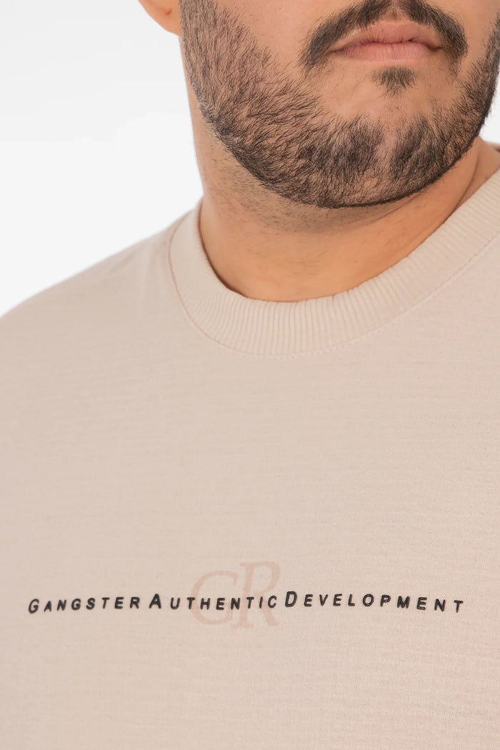 Plus Polera MC Textura Kendall Beige - Gangster