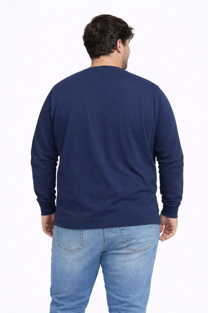 Plus Polera ML Field Azul Marino