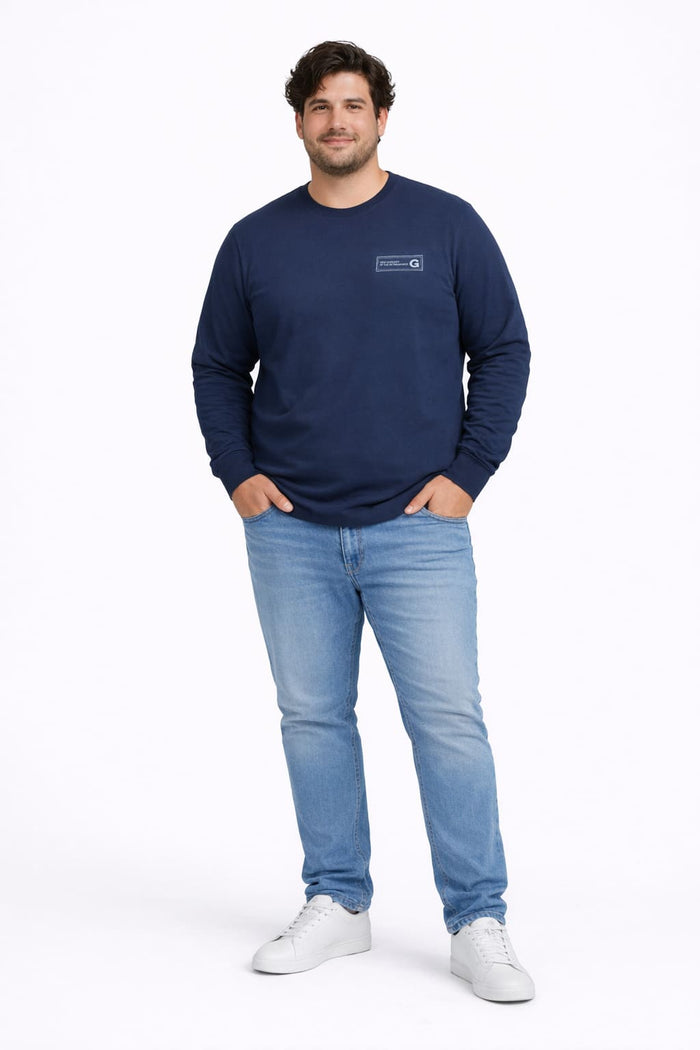 Plus Polera ML Field Azul Marino