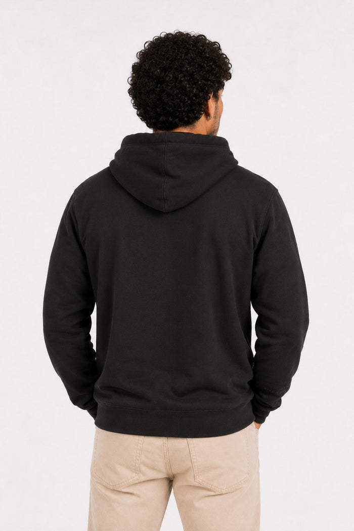 Plus Poleron Full Zipper Fleece Ouut Negro Gangster