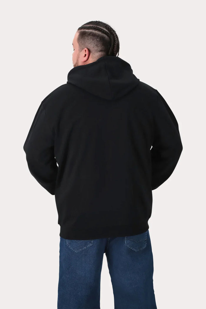 Plus Poleron Fullziper Fleece Logan Negro - Gangster