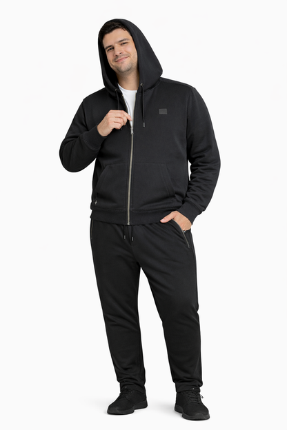 Plus Poleron Fullzipper Loop Negro